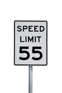55 MPH speed limit sign